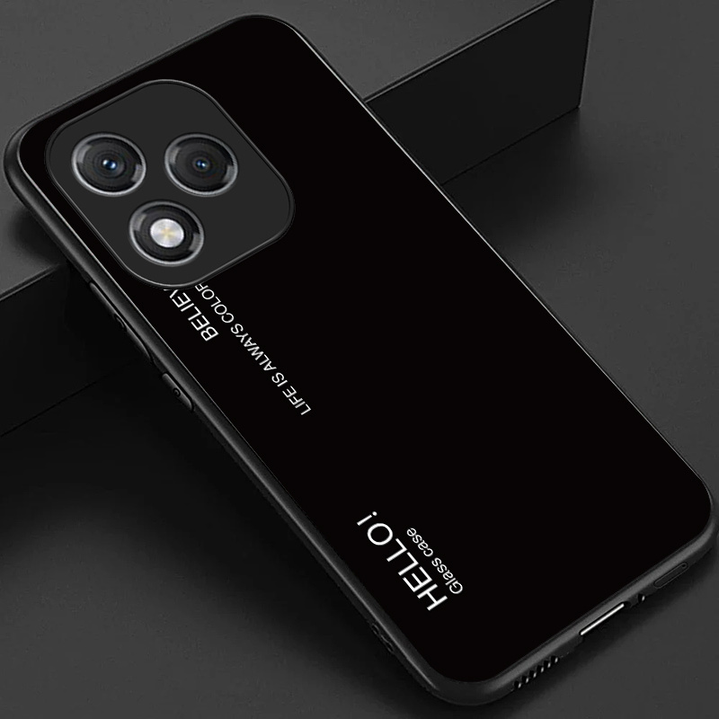 TEMU Custodia per telefono: per Honor 400 Lite e Honor 400, Custodia elegante con , blu e , retro in vetro lucido, regalo