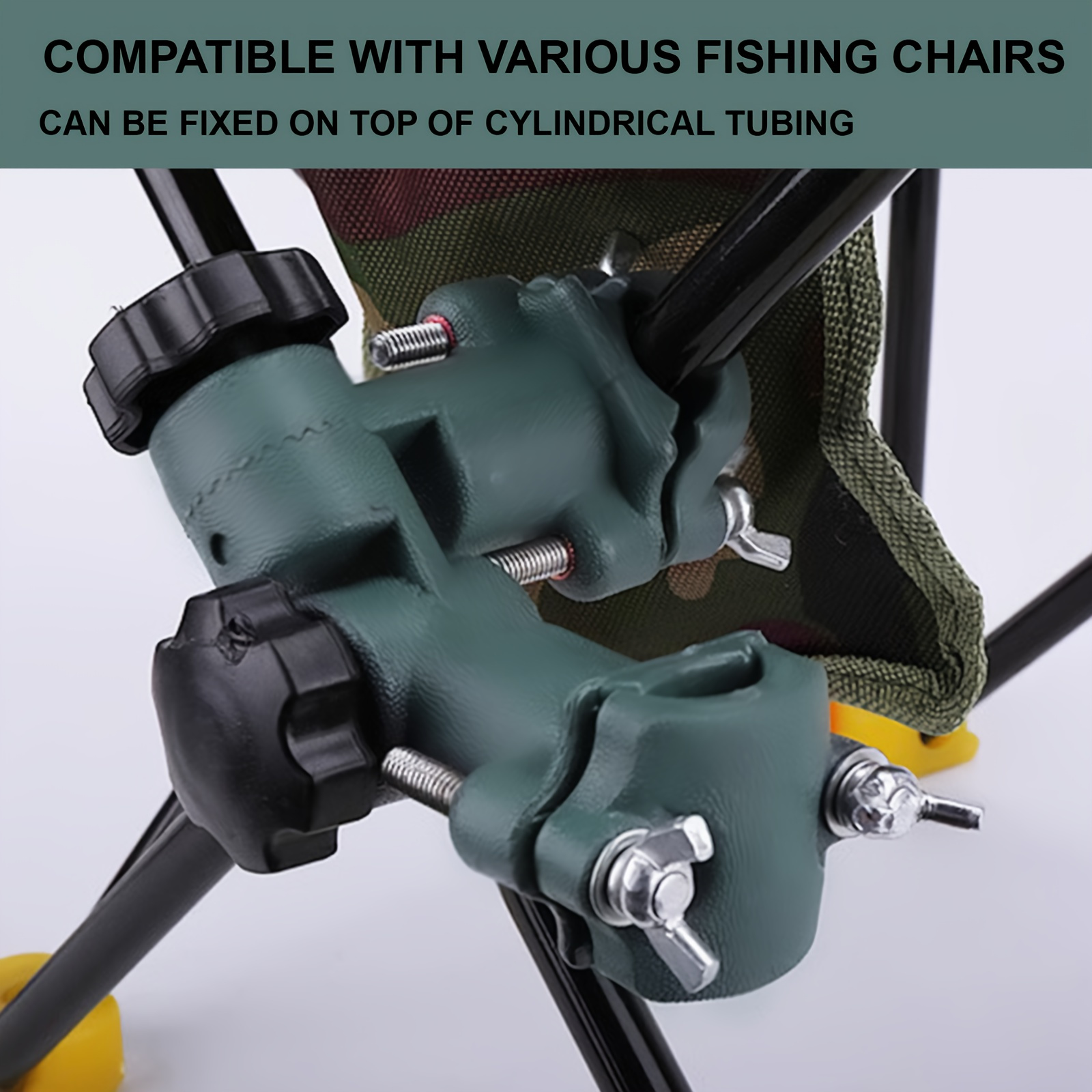 1pc adjustable fishing rod holder durable abs dark green - Temu Bahrain
