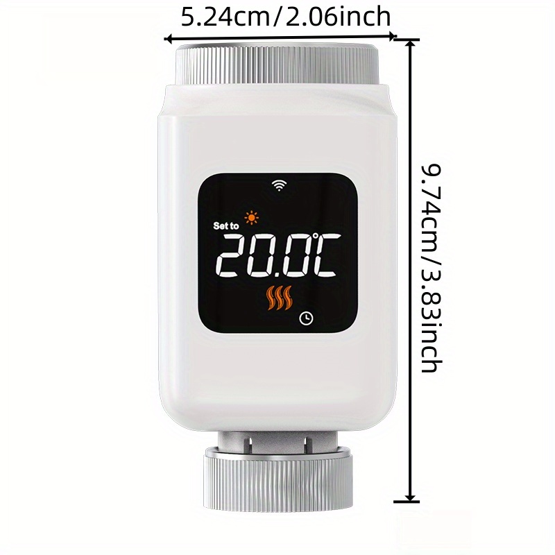   smart zigbee thermostatic radiator   zigbee   hub trv wifi radiator heating thermostat   google home alice