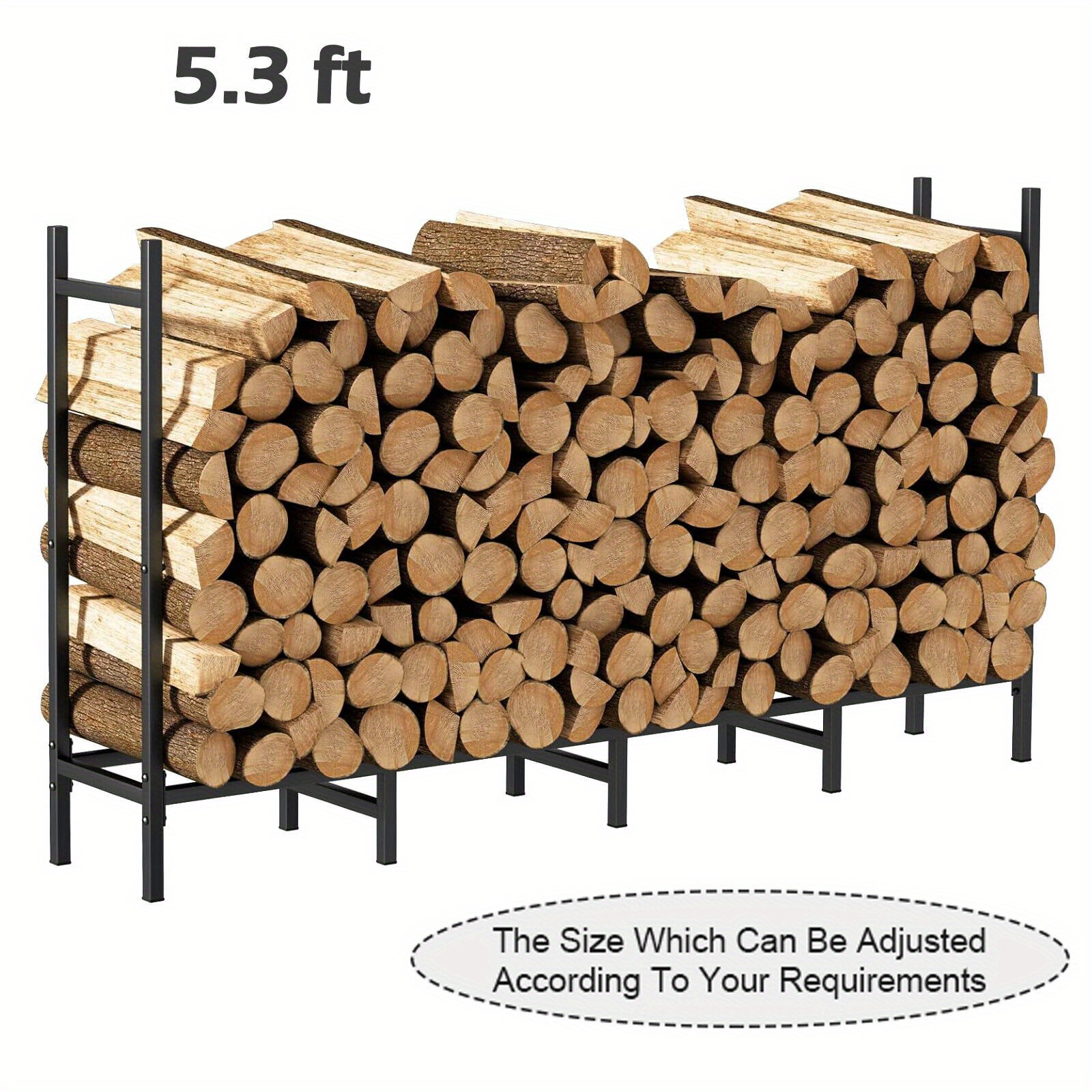 

Metal 5. 3ft, Widened Bottom, Duty For Fireplaces Metal Wood Organizer