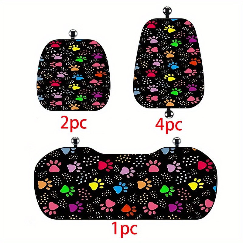 TEMU Set di 7 cuscini per sedili auto con motivo di , mantiene la tua pulita e , protezione resistente e , aggiunge personalit� ai cuscini per sedili