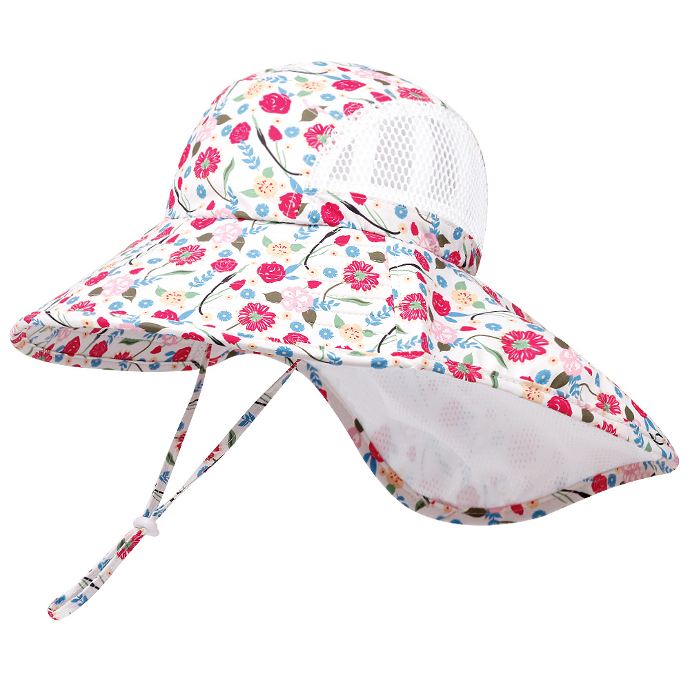Outdoor Hat - Suitable 3, Sunshade Fisherman Hat With Windproof Rope, Ideal For Camping, Beach, Hiking, And More - Gift For Kids, Casual Hat With Chin Strap, Summer