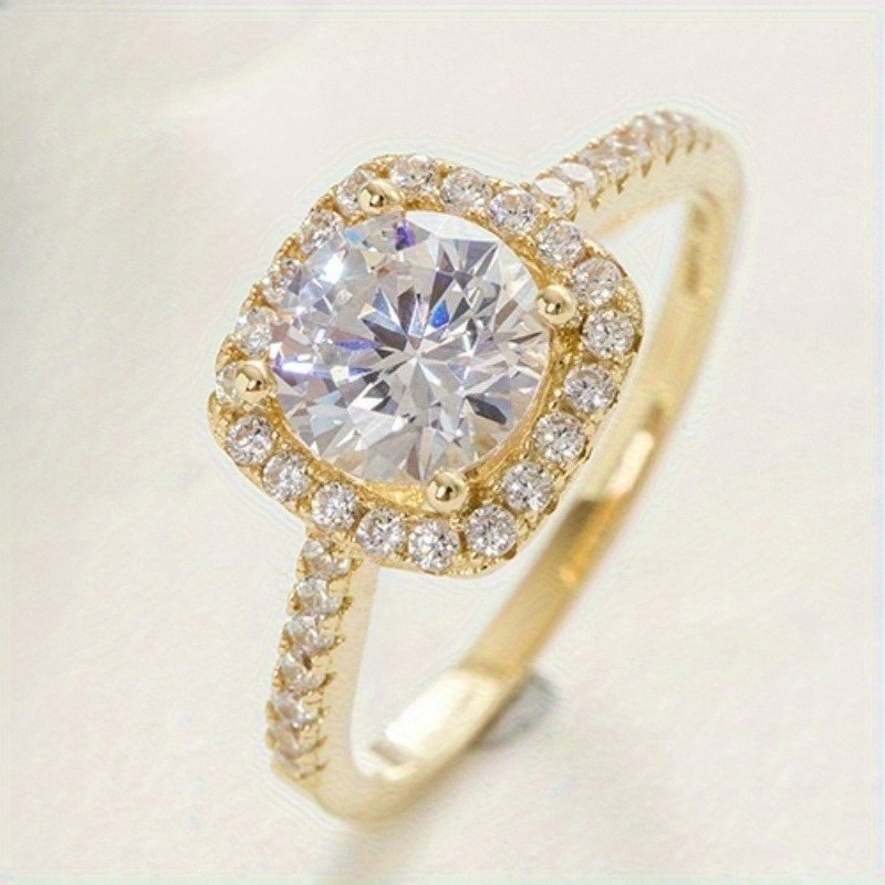 1/2/3 Carat S925 Silver Moissanite Engagement Ring, Symbol of Luck