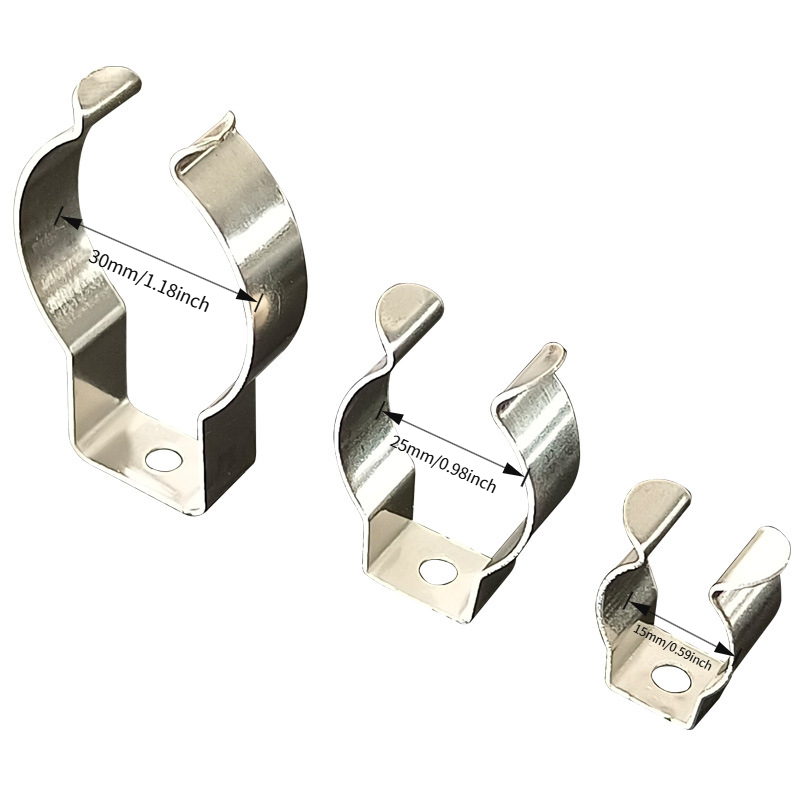 15pcs fluorescent light clips holder 5pcs for t5 5pcs for t8 5pcs for t10 tube universal 15 32mm round pipe mounting clamp   shockproof fixing clips