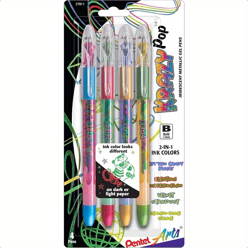 

Arts Pop Iridescent Gel Pen 1.0mm Line Assorted Of 4 (k91pabp4m3)