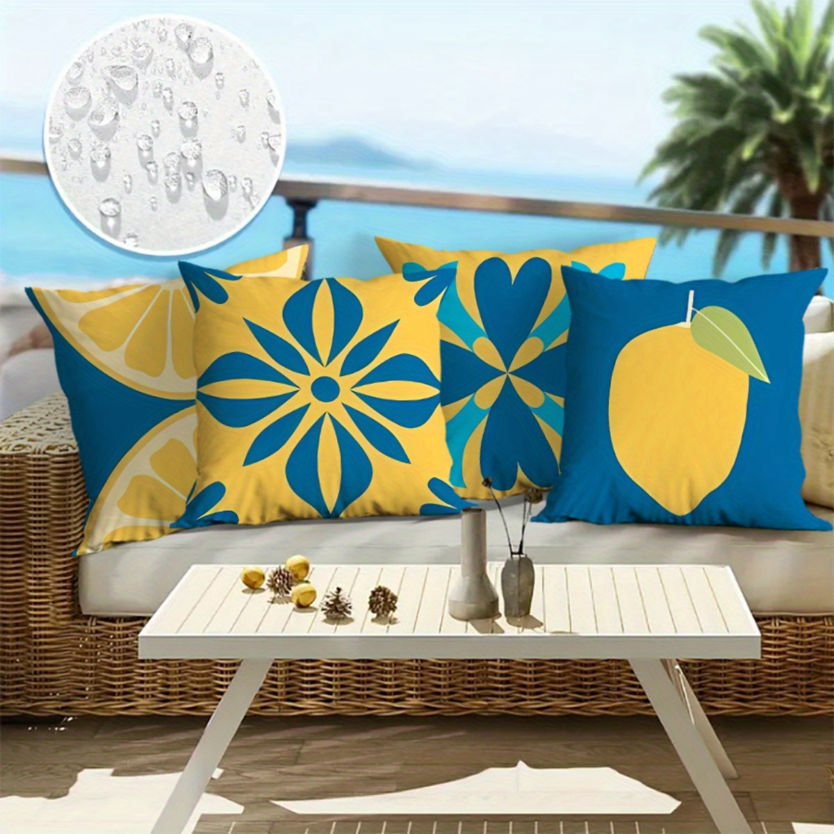 4pcs high quality outdoor throw pillow covers Temu Bahrain