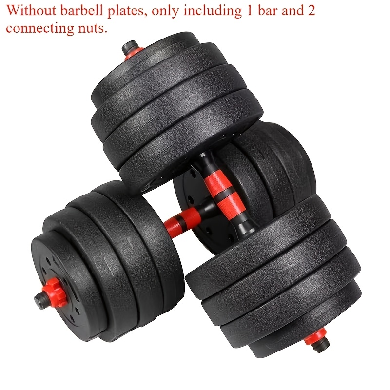 1pc barra de halteres multifuncional de combinação -   1pc barras de peso revestidas a borracha (resistentes a   e duráveis) e 2pcs parafusos antiderrapantes (estáveis e sem soltação), punhos de espuma antiderrapantes   de   ajustam-se ao palma da mão