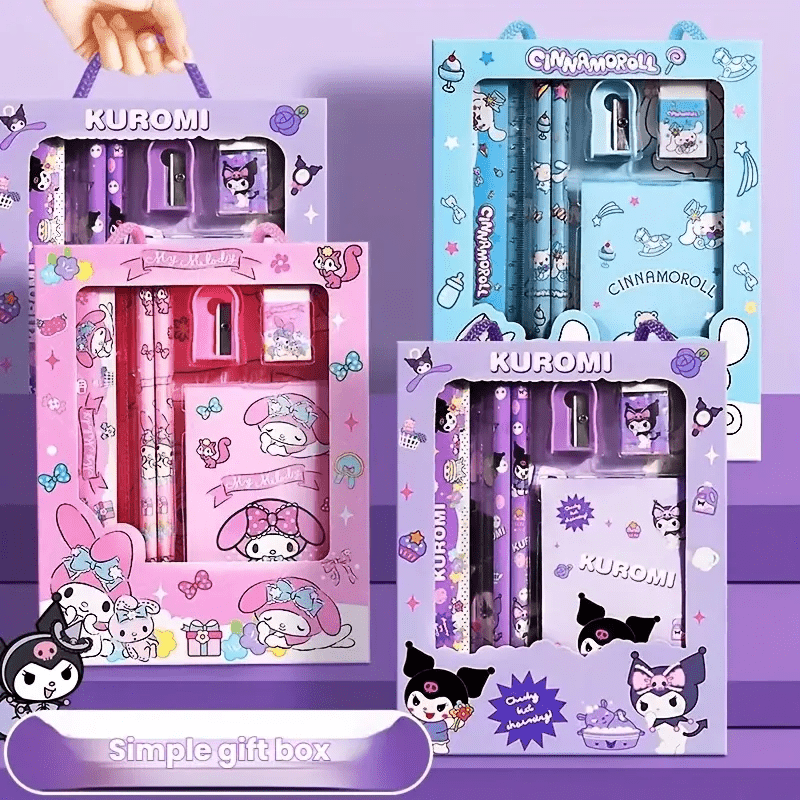 imagen del artículo set de papelería melody perro de orejas   y  , set de   de regalo de papelería, set de suministros de    , regalo de vacaciones,   de regalo de  