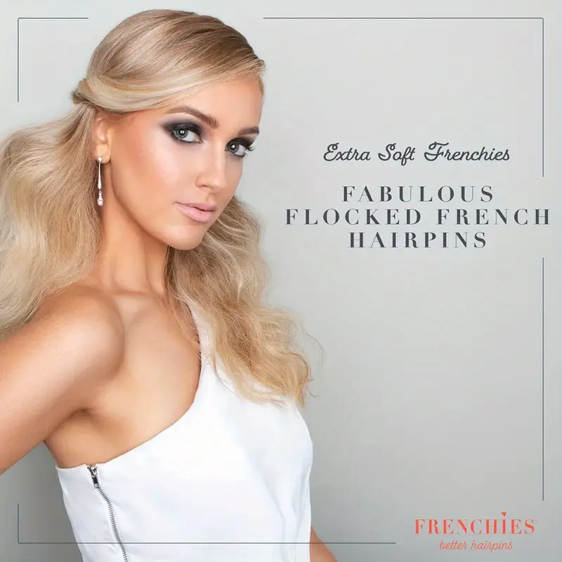french twist hair pin ultra flocked   french hair pins for women wedding updo extensions or   count blond Product details 6