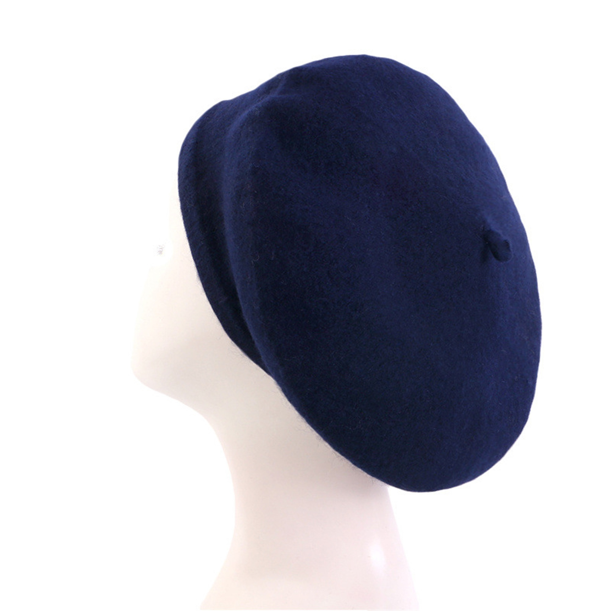 womens french beret hat lightweight solid color winter - Temu display picture 2