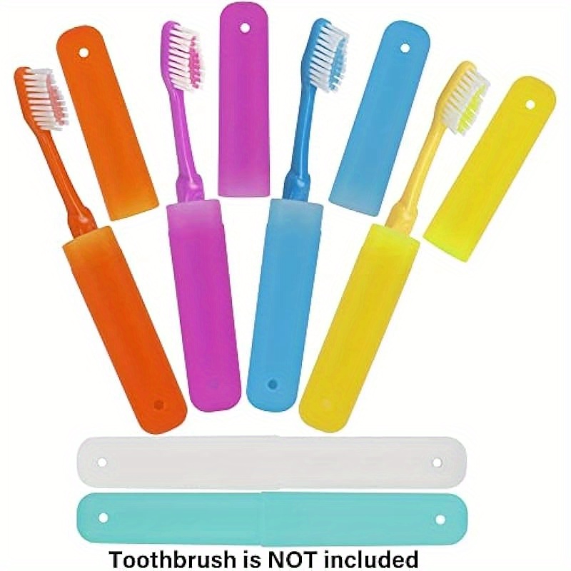 6pcs travel toothbrush case holder breathable portable toothbrush container multiple   toothbrush holder for home trip camping details 3