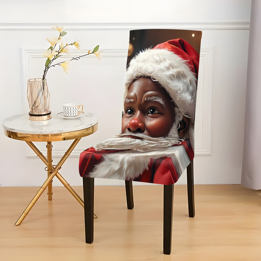 

2pcs/4pcs/6pcs Christmas Chair Cover Cushion High Chair Cover, And Comfortable Chair Cover, Dust And Stain Prevention Chair Cover, Washable, Suitable For Dining Chair Office Home Decoration