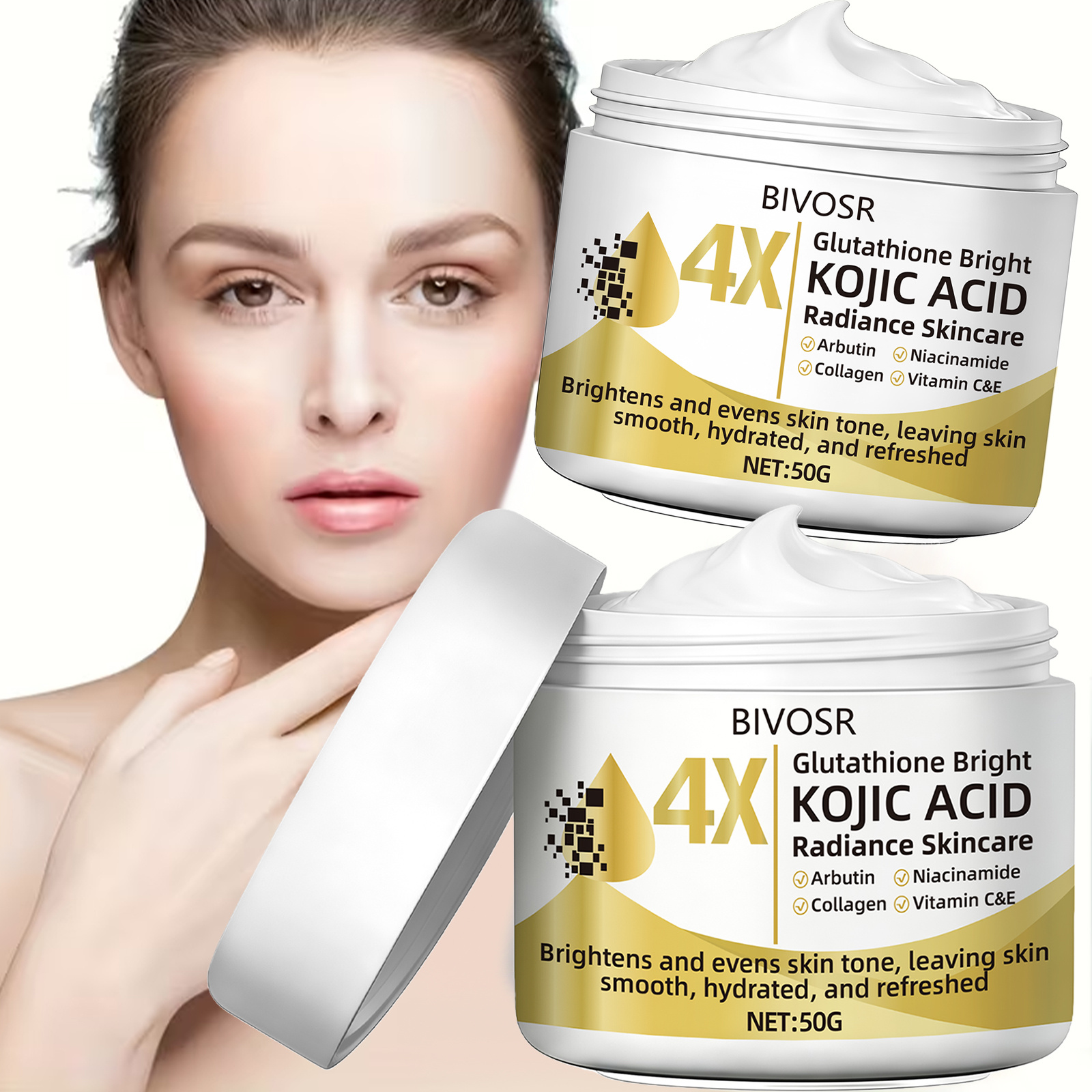 glutathione and tylenol and autism AILKE Whitening Face Care Set For All Skin Types, With Glutathione,  Nicotinamide, Reduce Dark Spots, Freckles, Even Skin Tone main image 1