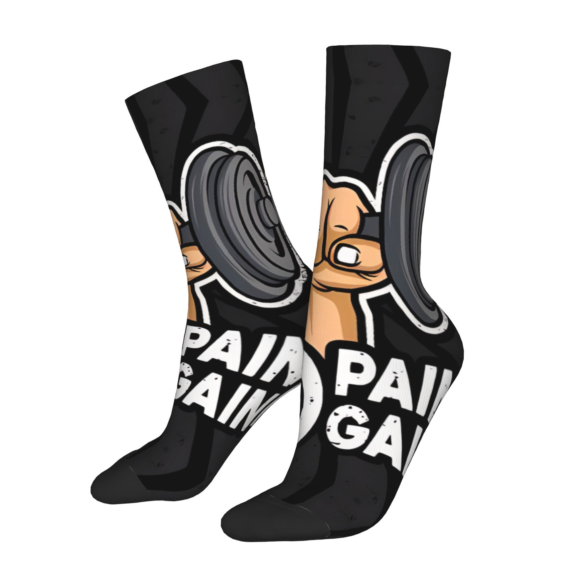 

Gym-inspired Winter Socks - Fun & , Breathable Polyester , Hand Wash/