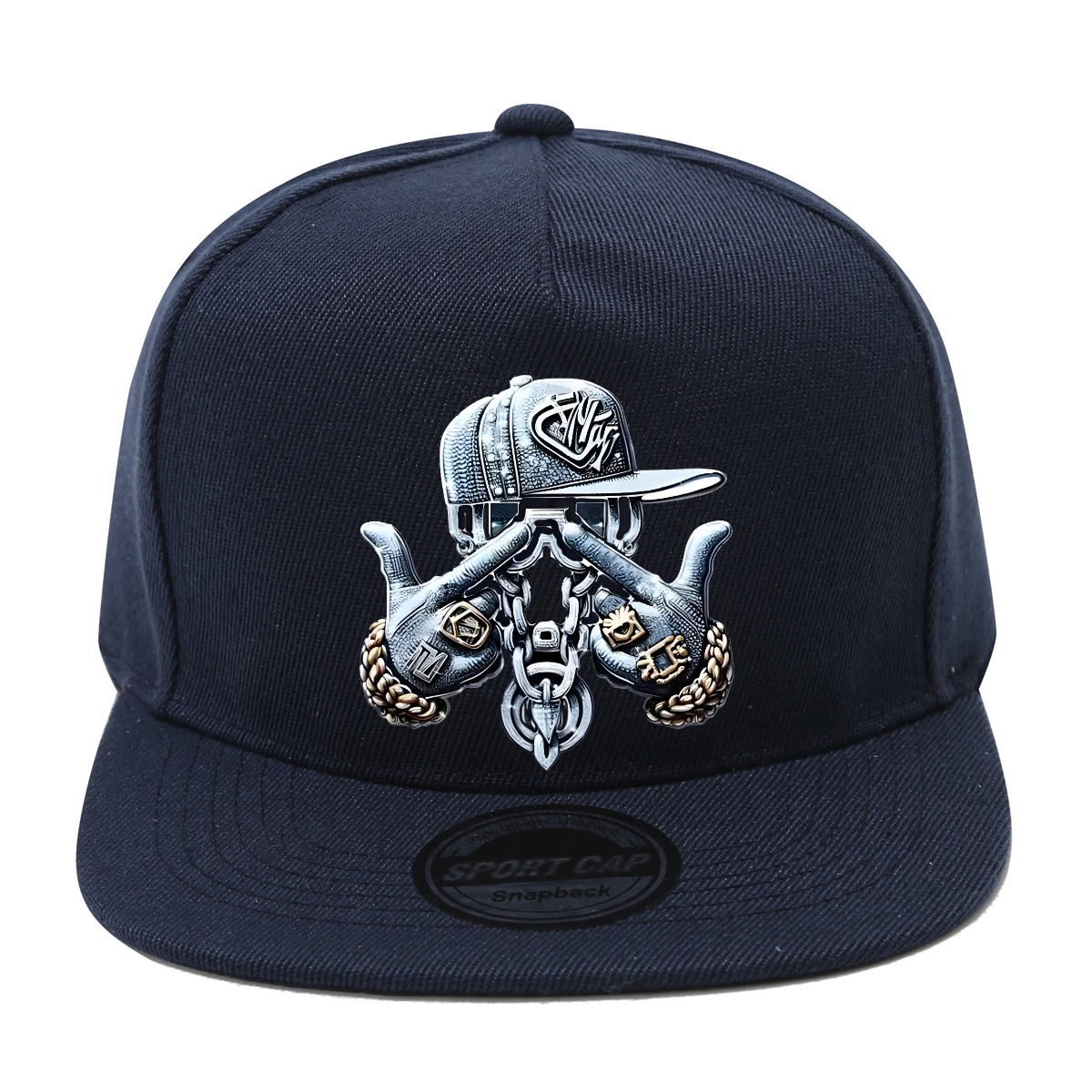 TEMU American Outdoor Trendy Individual Casual All-match Hip-hop Hat Unisex Daily Street Essential Printed Hat