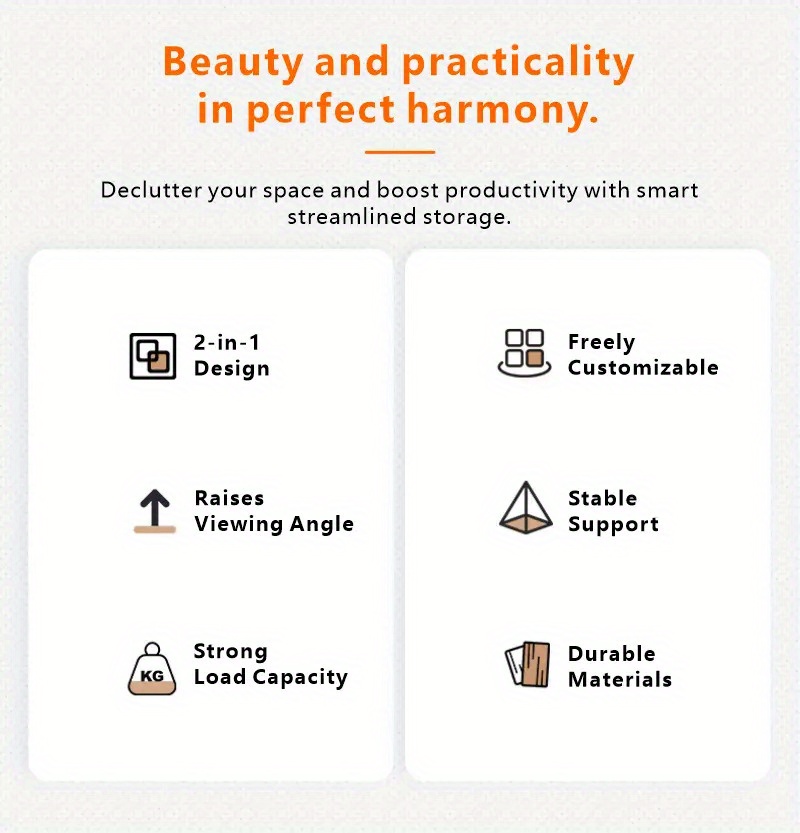 Modern Monitor Riser Stand with Easy-Pull Drawer & Multi-Color Options - 27.56x8.66inch Iron Frame Desktop Organizer, Sleek Minimalist Design for Home Office, Gaming Setup, Durable Metal Construction, Home Office Accessory, Minimalist Desk Accessory, Sturdy Construction