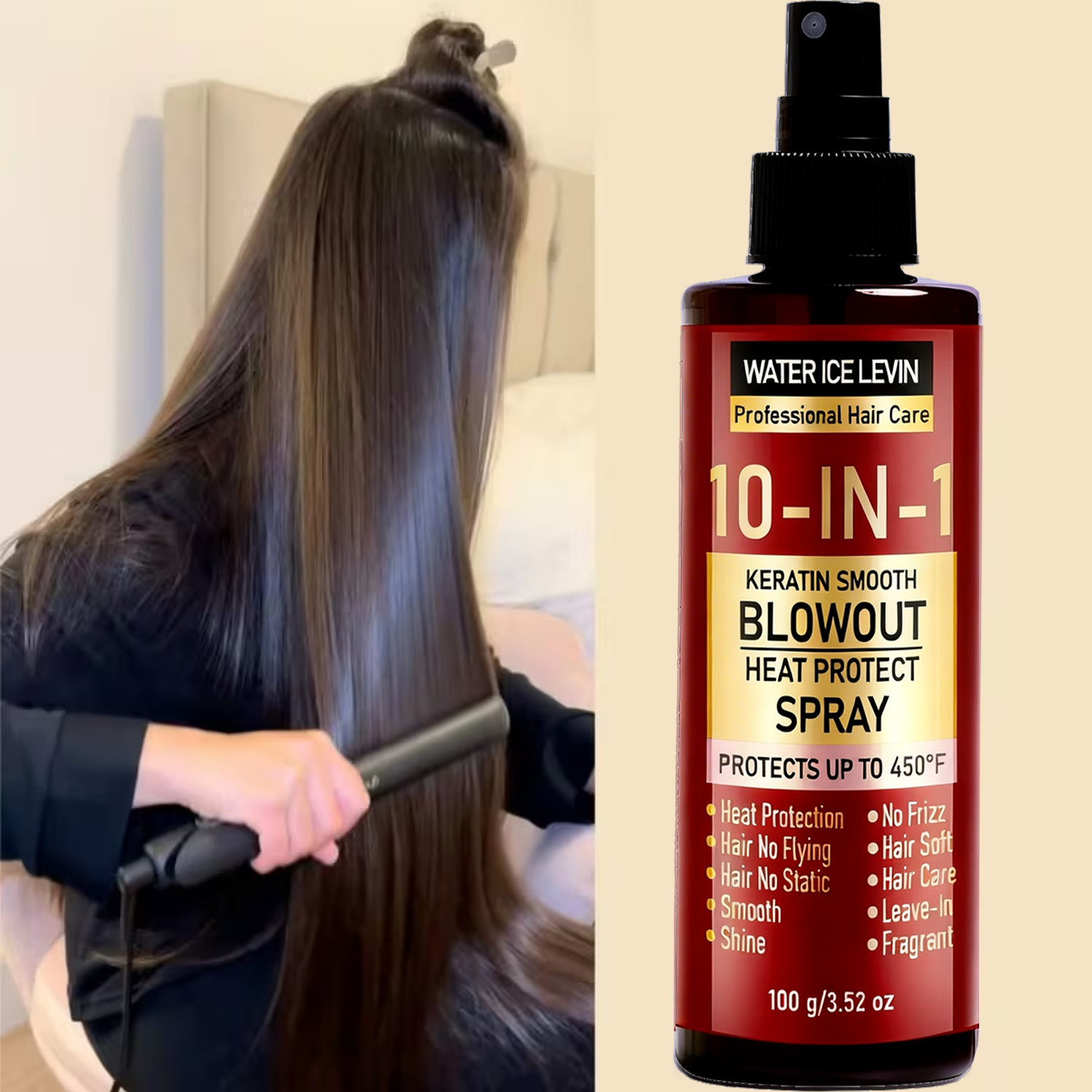 10-in-1 Keratin Smooth Blowout Heat Protect Spray