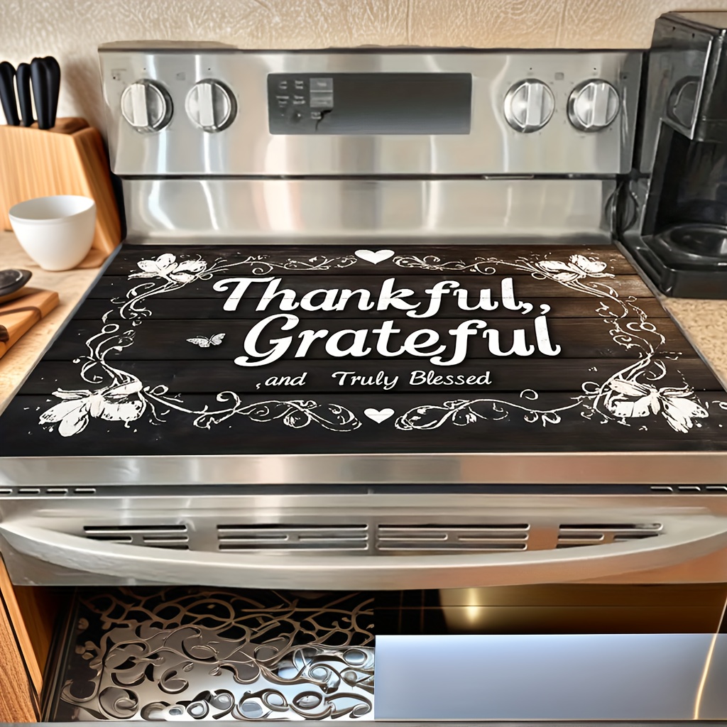 Temu – TEMU Heat-resistant & Scratch-proof Glass Cooktop Protector Cover Suitable For Stoves, Dishwasher/dryer , Expands Counter Space, Black/ For Stovetop