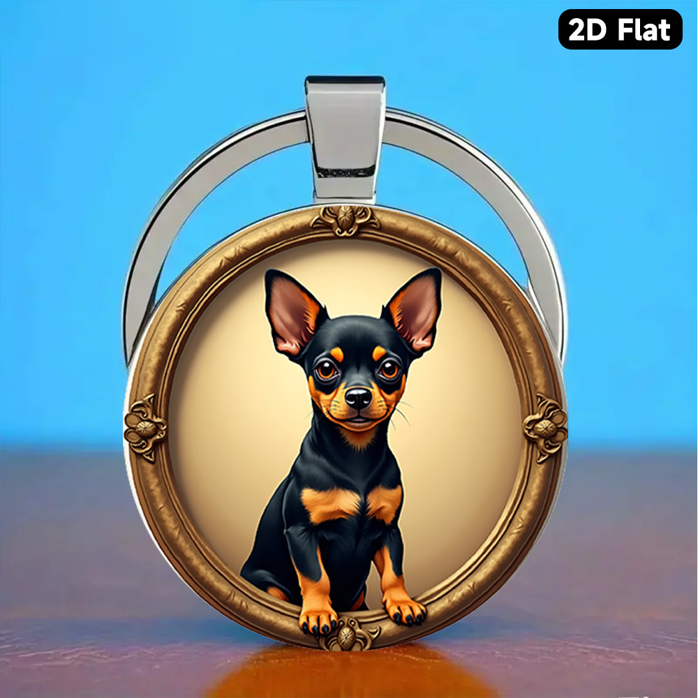 TEMU 1pc Llavero de Metal de Calidad, Encanto , Floral Intrincado y Realista de Miniature , Ideal para Vacaciones y Viajes