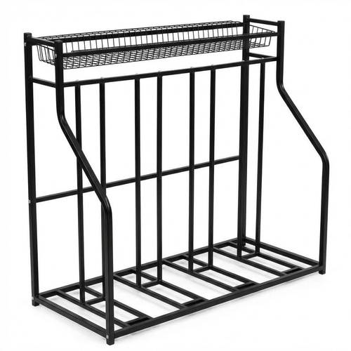 adjustable heavy duty mounted bike rack with storage basket suitable for all bike types space saving indoor garage organizer adjustable for small to bike storage system for use