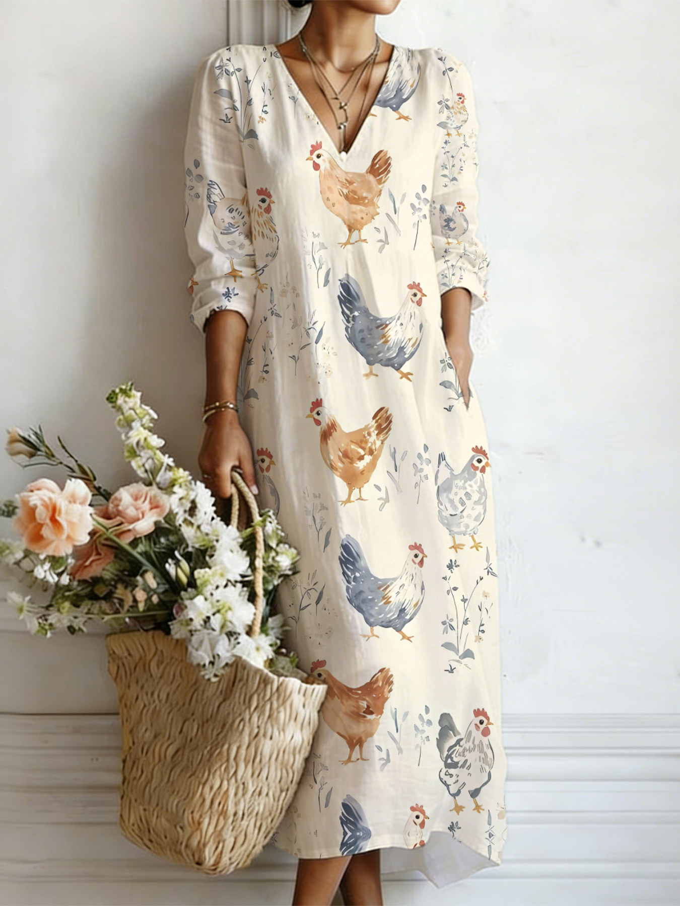 chicken dress sold on Temu United States