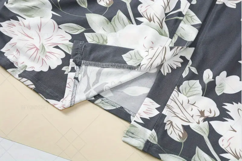 2025 new style home clothes for women three piece set including pure nightgown camisole nightdress and long pants Product details 2