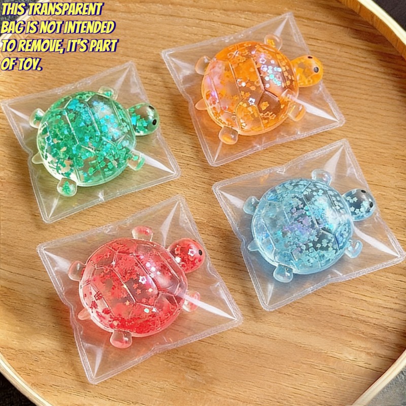 Shiny Squishy Turtle Toy, Quick Rebound