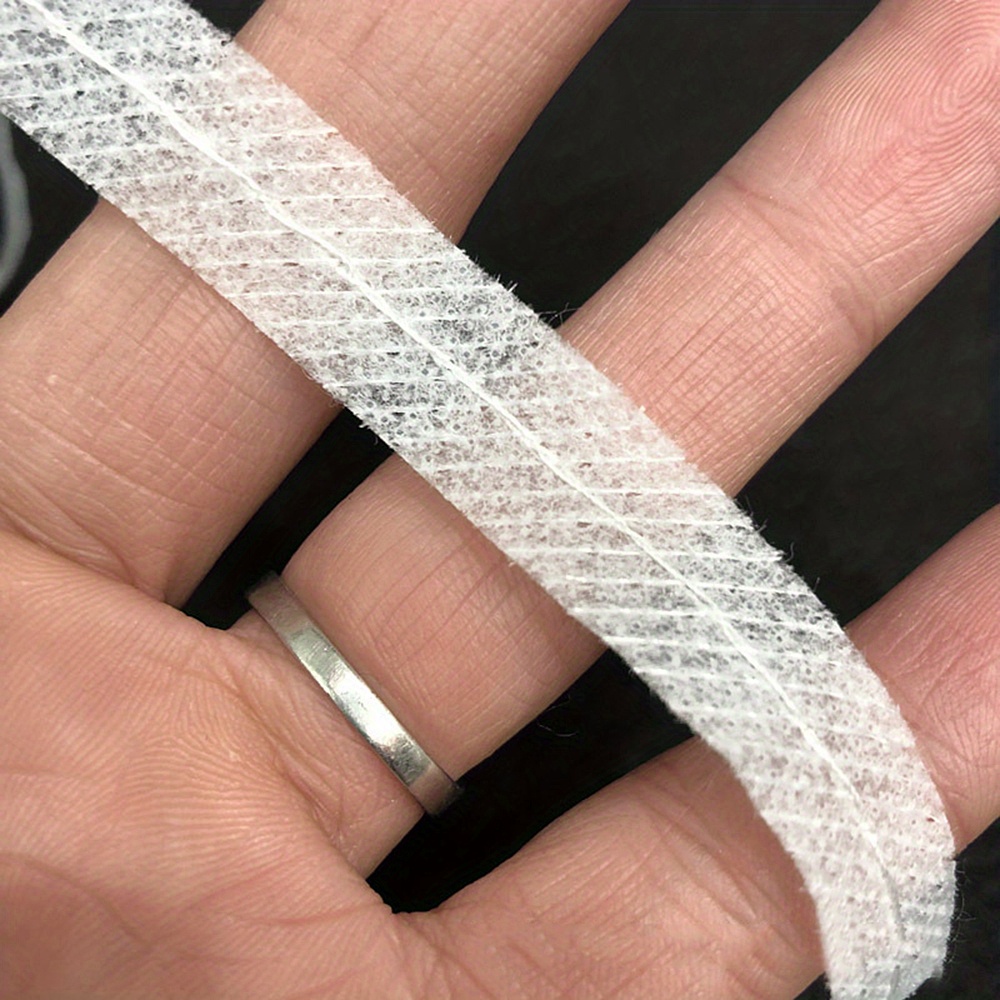 1pc Non-woven Beveled Slug Lining Heated Adhesive Lining Strip Middle Strip Garment Fabric Ironing Stitched Lining Strip