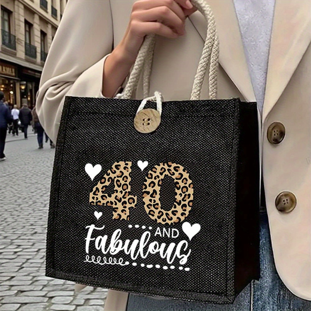 E-shop Humorvolle 40. Geburtstagsgeschenke mit Leopardenmuster für Frauen - Entzückende Tragetasche, perfekte Geburtstagsgeschenke für , , Schwestern,