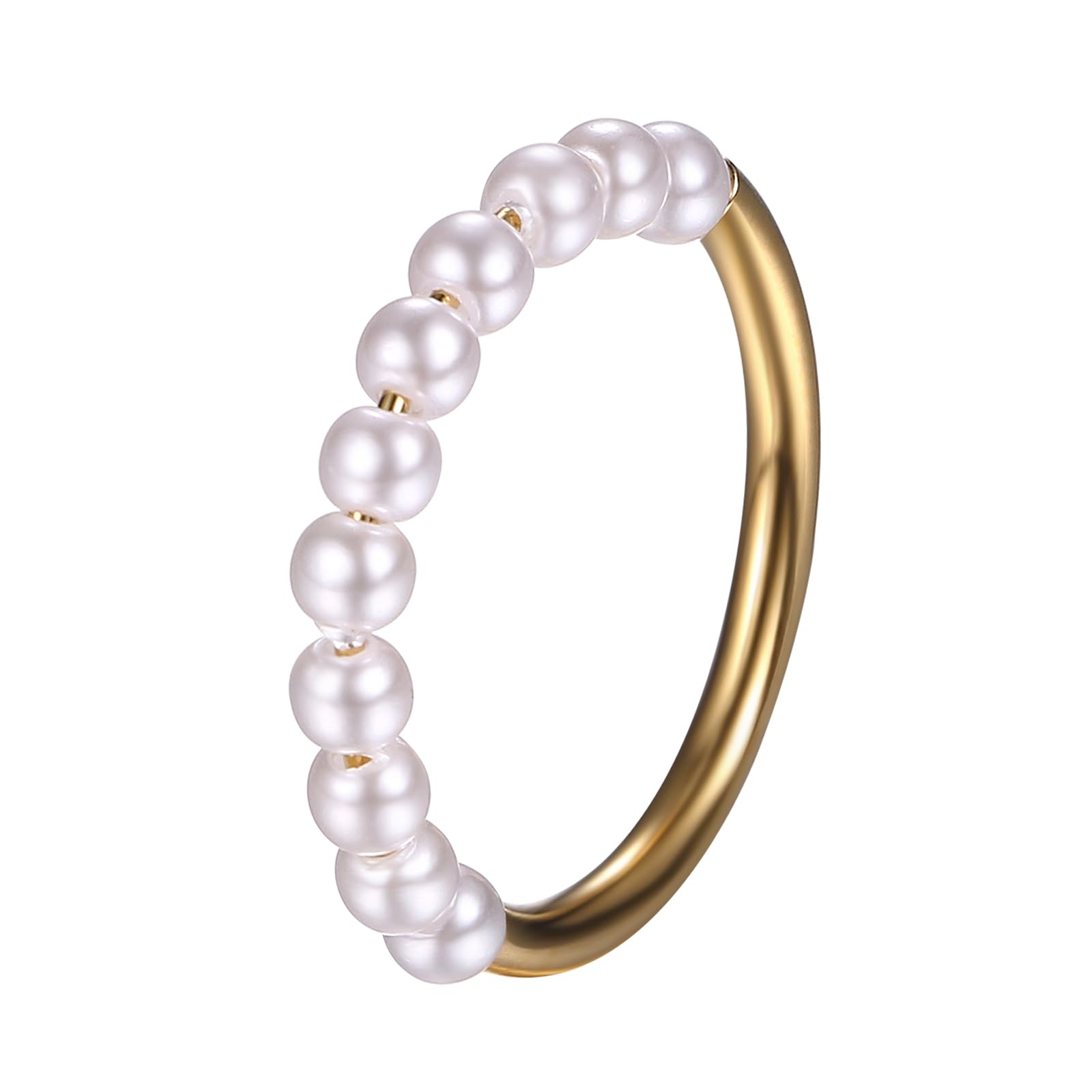 Image of Women's By Jewelrywe: Elegant Band Made Of Stainless Steel, Perfect For Stacking And As A Delicate Promise Or Anniversary Gift