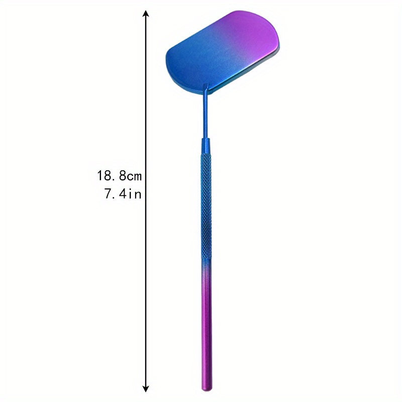 Portable Handheld Stainless Steel Makeup Mirror for Eyelash Extensions
