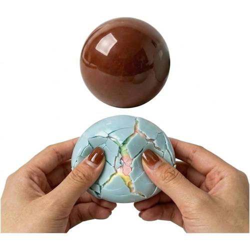 photo de l'article lot de 2 balles s et moelleuses avec coque croustillante et , adaptées pour la relaxation, jouet sensoriel asmr -stress, coque moelleuse et craquable pour le soulagement, moelleuse pour , les