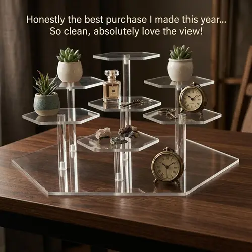 Mesh Plastic Riser tier display stand - United Kingdom