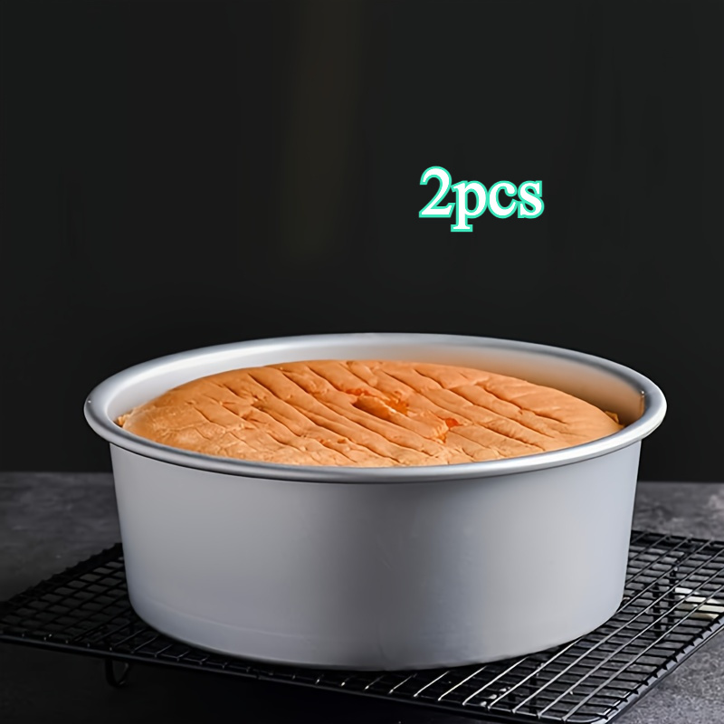 set inch anodized aluminum round cake pans a sturdy base