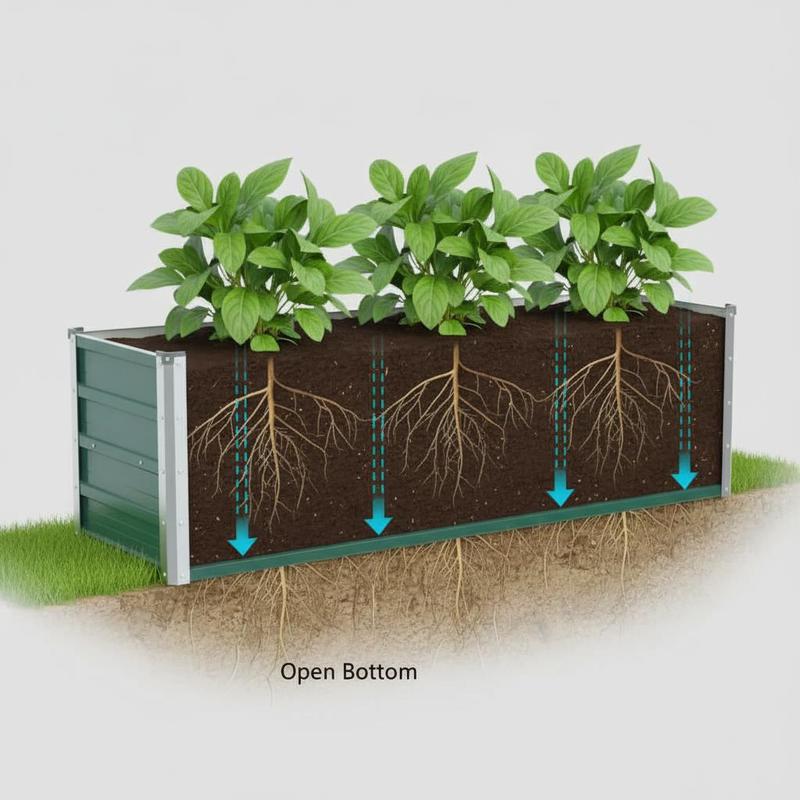 Plant Box 160x40x45 Cm For Balcony , Stable Green, For Plants Vegetables Herbs