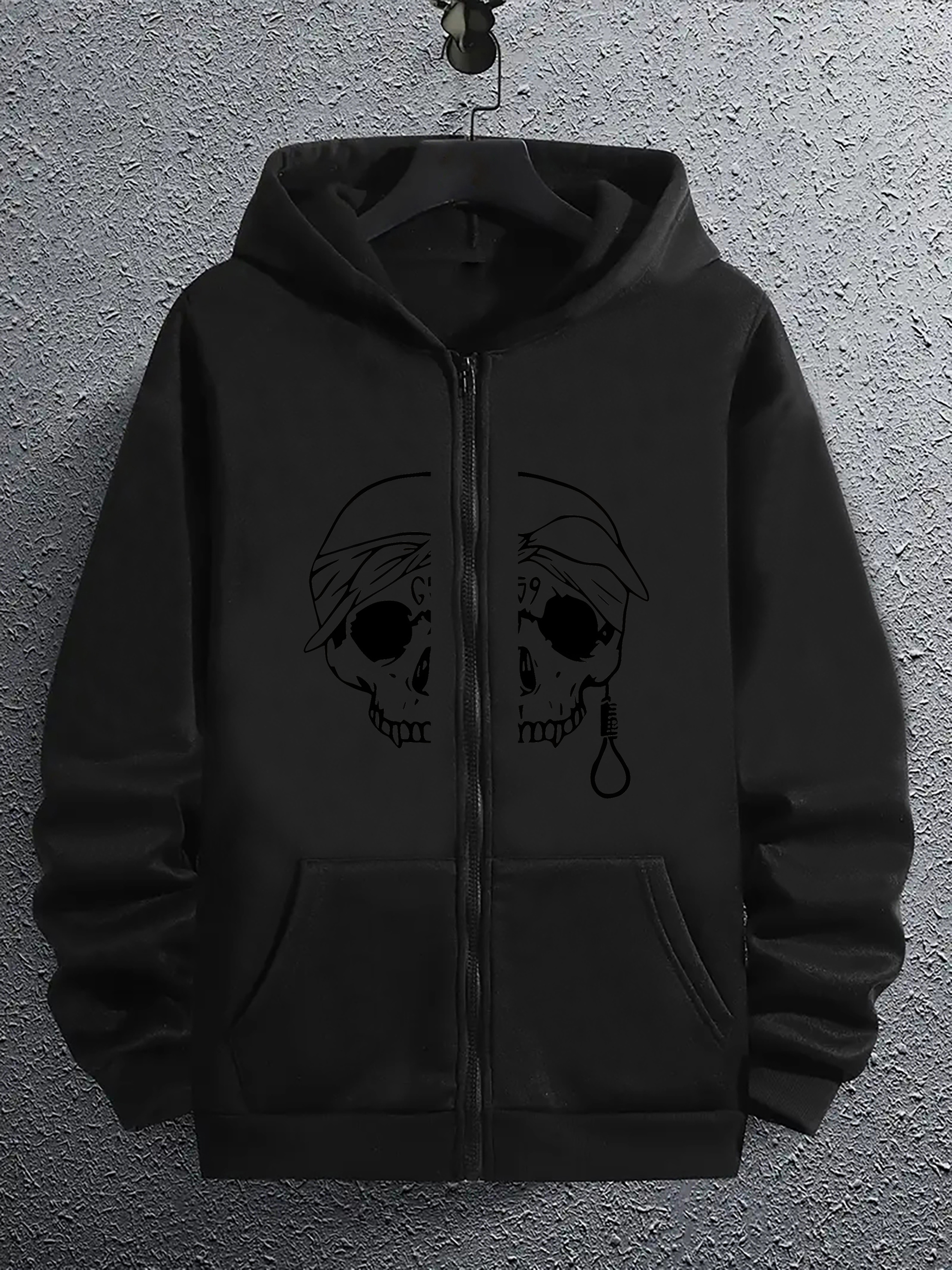 chaqueta sudadera capucha moda casual hombre Temu Uruguay