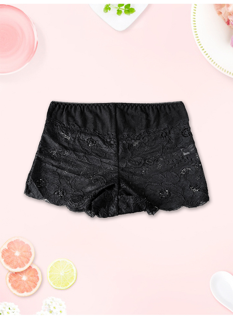 6-Pack New Lace Panties, Lace Boxer Briefs, Women'S Solid Color Panties, Assorted Colors, Breathable And Sweat-Absorbing, Dry And Comfortable Women'S Boxer Briefs, Underwear, Exuding a High-End Feel