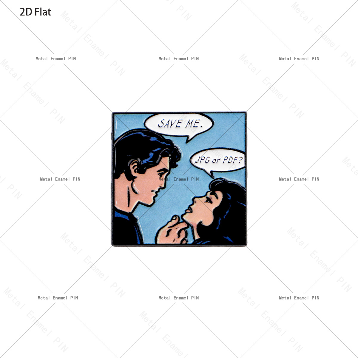 TEMU Pins de solapa planos 2D ". JPG o PDF?" Broches de enameado y insignias para mochilas, bolsos, mochila, decoración , para regalos, hombres y