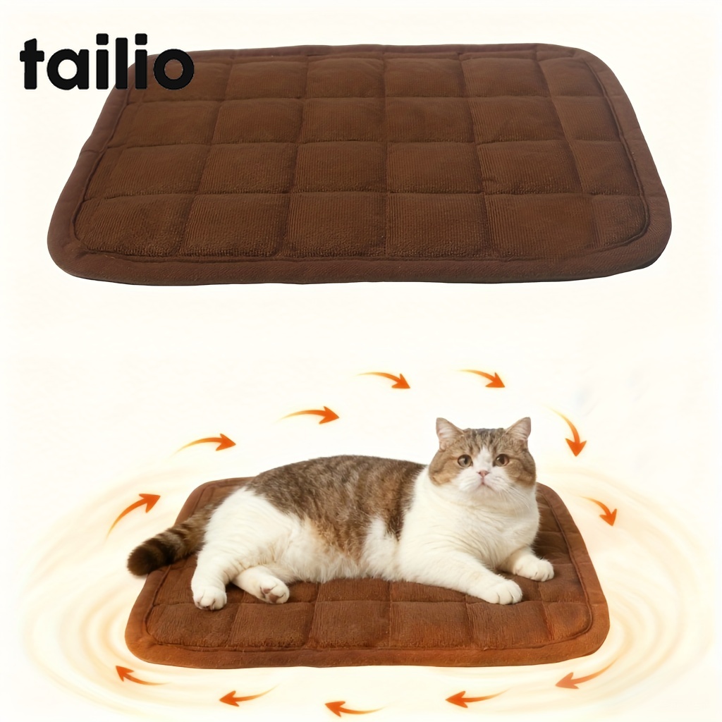 TEMU 1pc Cat Bed Pad - Warmth And Washable Pet Mat With Soft Surface For Cats, Bed For/pets, Small/medium/large Dogs Cats And Small Animals,
