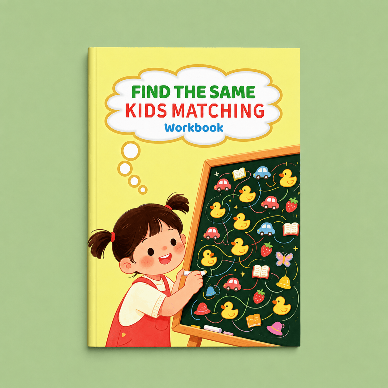 TEMU 1. 32 Pages Find Matching Workbook For Kids, Handwriting Aids Visual Recognition Activity Book, Stem And Learning Brain Game Worksheets, Back To