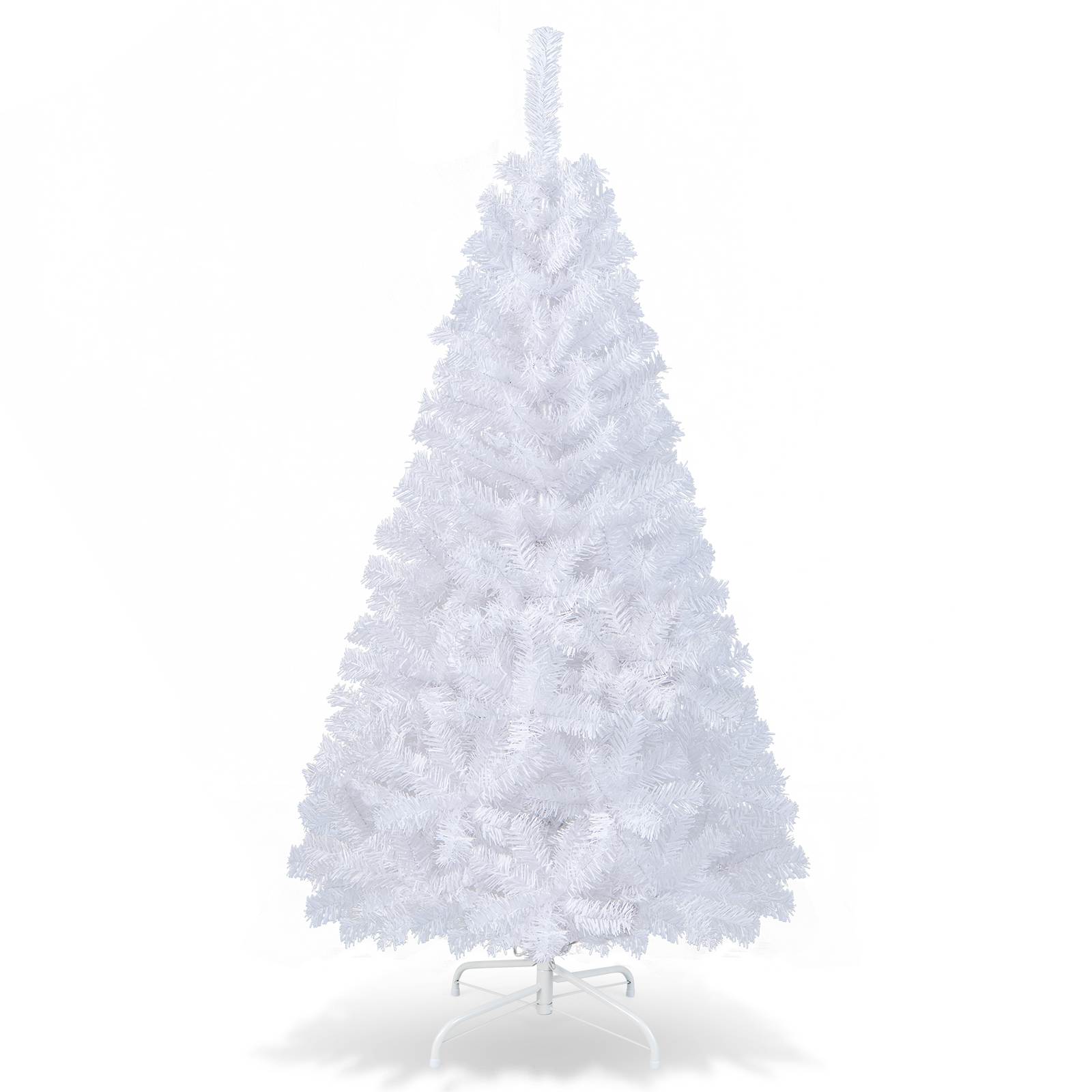 TEMU Gymax 1. 5m Christmas Tree Xmas Home Decoration Snowy White