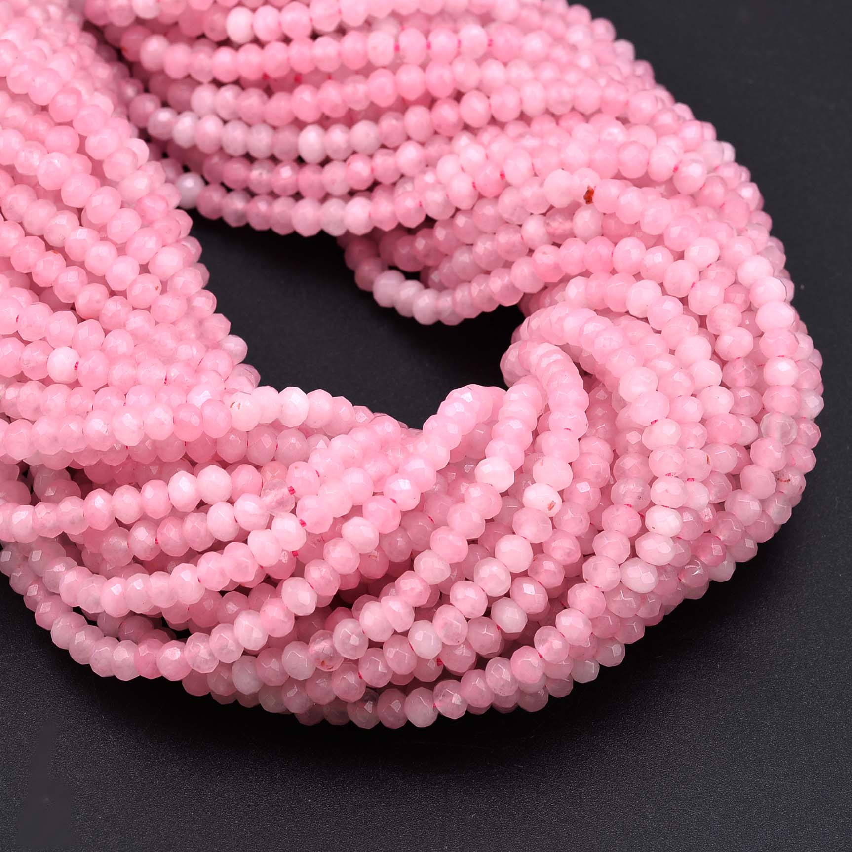 Image of 3x4mm 115pcs Natural Beads Round Scattered Beads Bracelet Necklace Jewelry Making