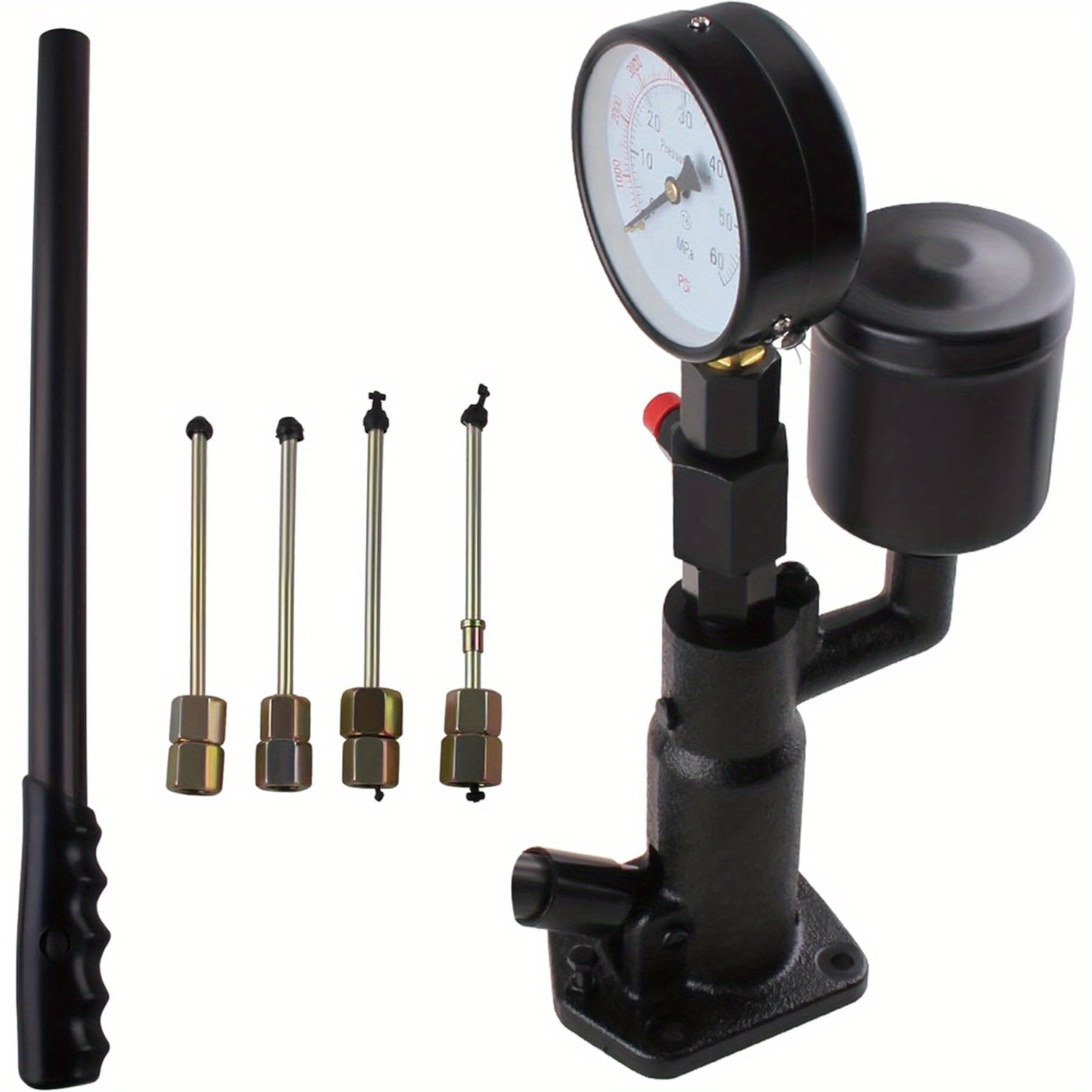 Image of 600 Bar Injector Nozzle Tester With Hand Lever, Injector Nozzle Testing Equipment With Double Scale, Suitable For Most Injectors, Injector Tester For Tests And
