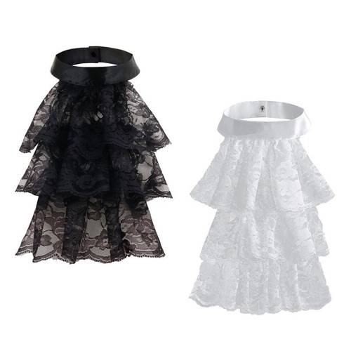 guler elegant din dantelă cu volane pentru costume cosplay