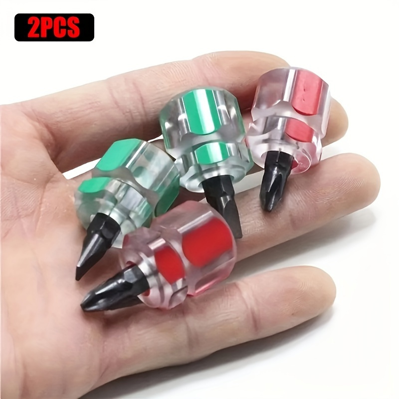 4pcs precision screwdriver set with clear handles durable metal mini   head no batteries required ideal for   projects hand tools Product details 1
