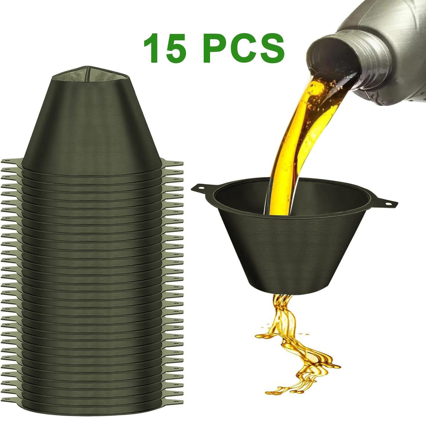 TEMU 15 Piezas de Colador de Pintura de Plástico con Malla de Nylon , Filtro de Nylon Industrial Reutilizable para Vertido Fácil - Ideal para Pintura