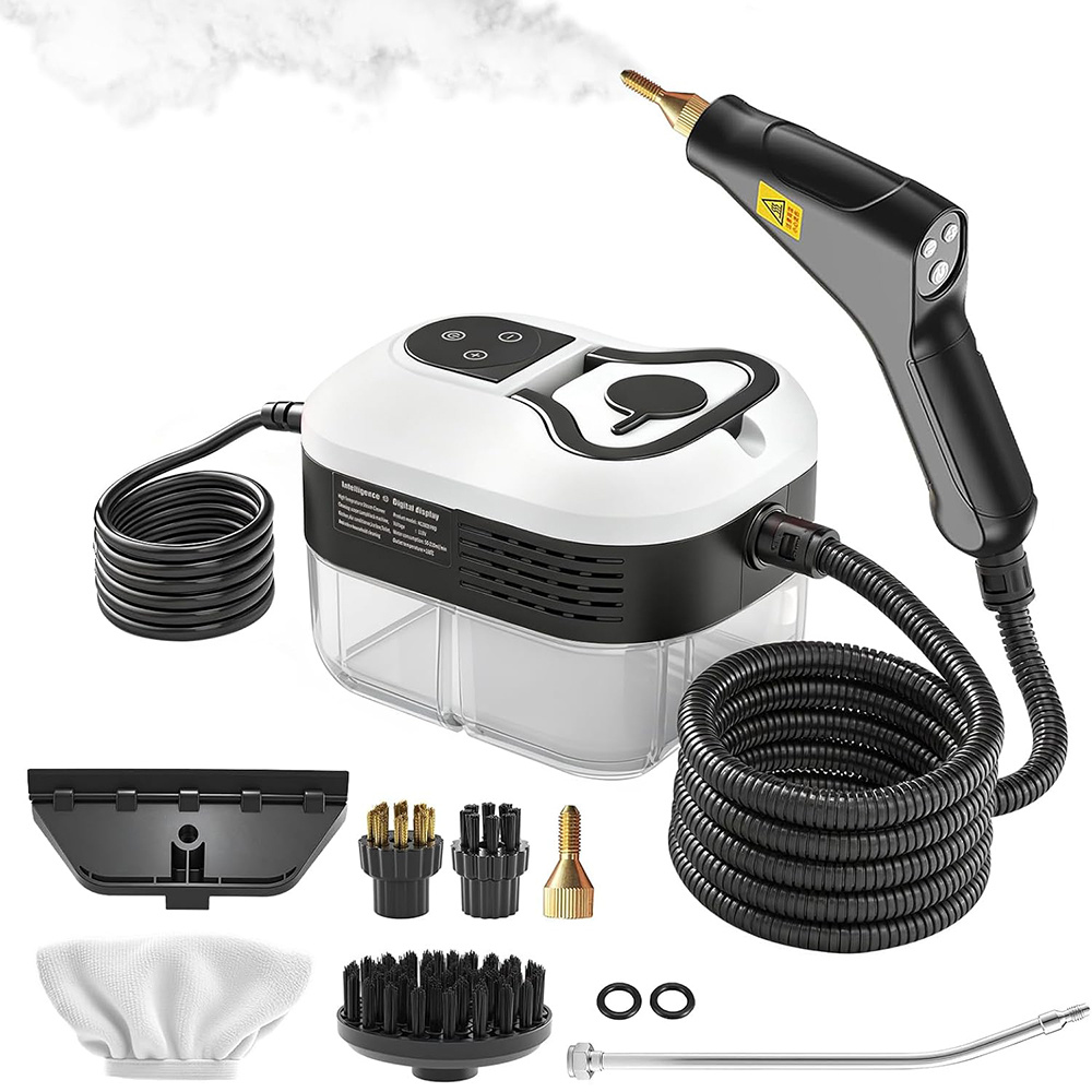 TEMU 1600w Steam Cleaner, 15s - Temp Steamer 1.2l Large Tank, Portable Machine For Home, Kitchen, Bathroom, Car, Grout & Furniture
