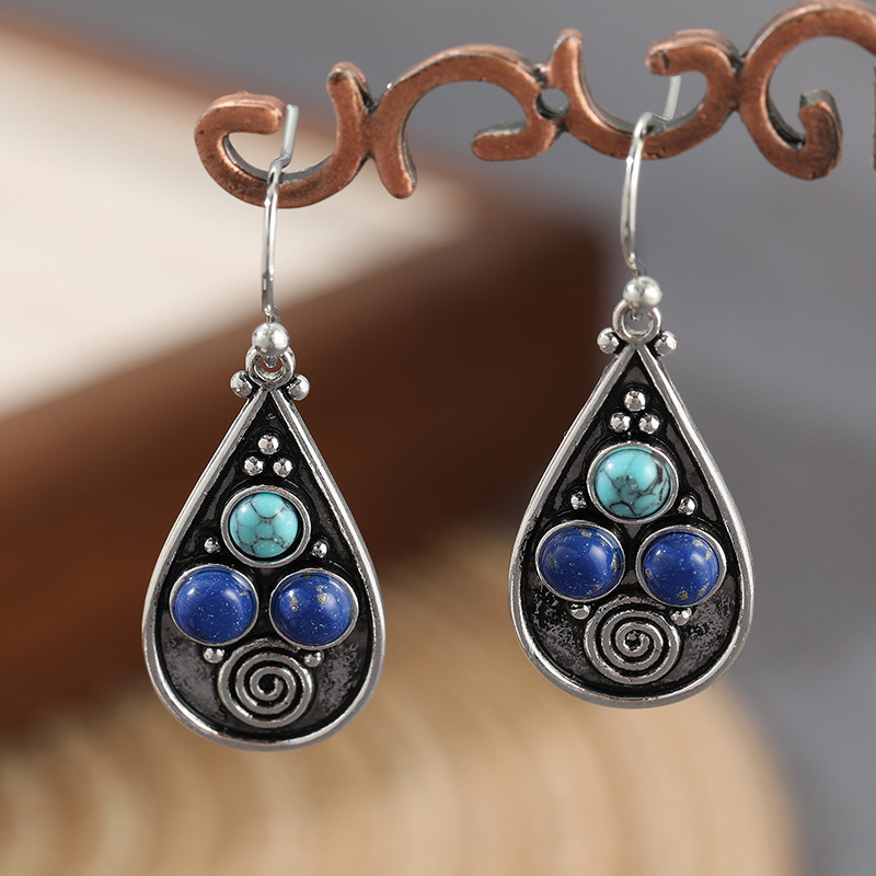 Women's Elegant Synthetic Turquoise Earrings