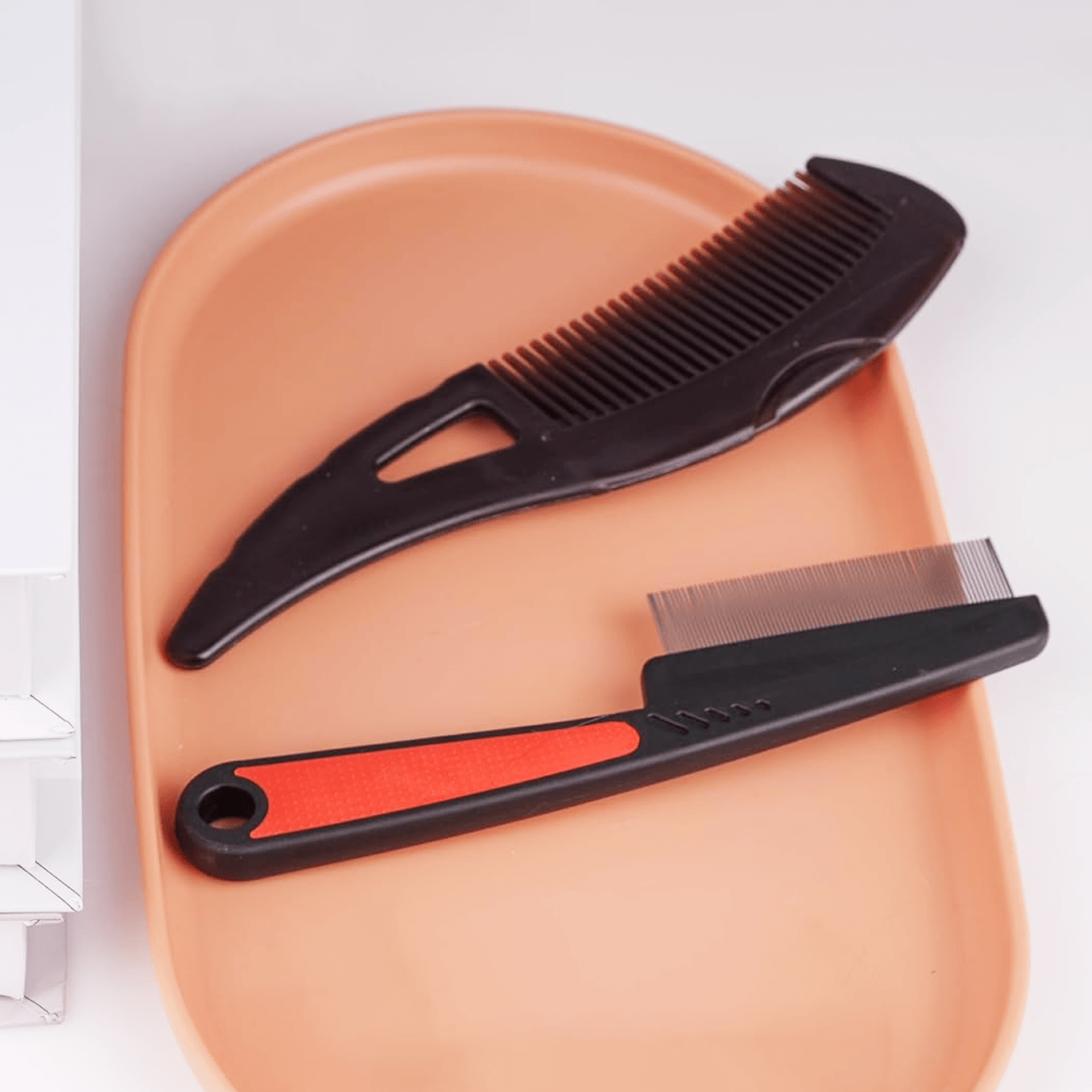 Image of 2pcs/set Massage Comb Set, Energy Comb, Hollow Tooth Hair Brush For Scalp Massage/ Removal/oil Reduction, Suitable For Women And Men, Energy Massage Brush, Hair Clips, Hair Accessaries
