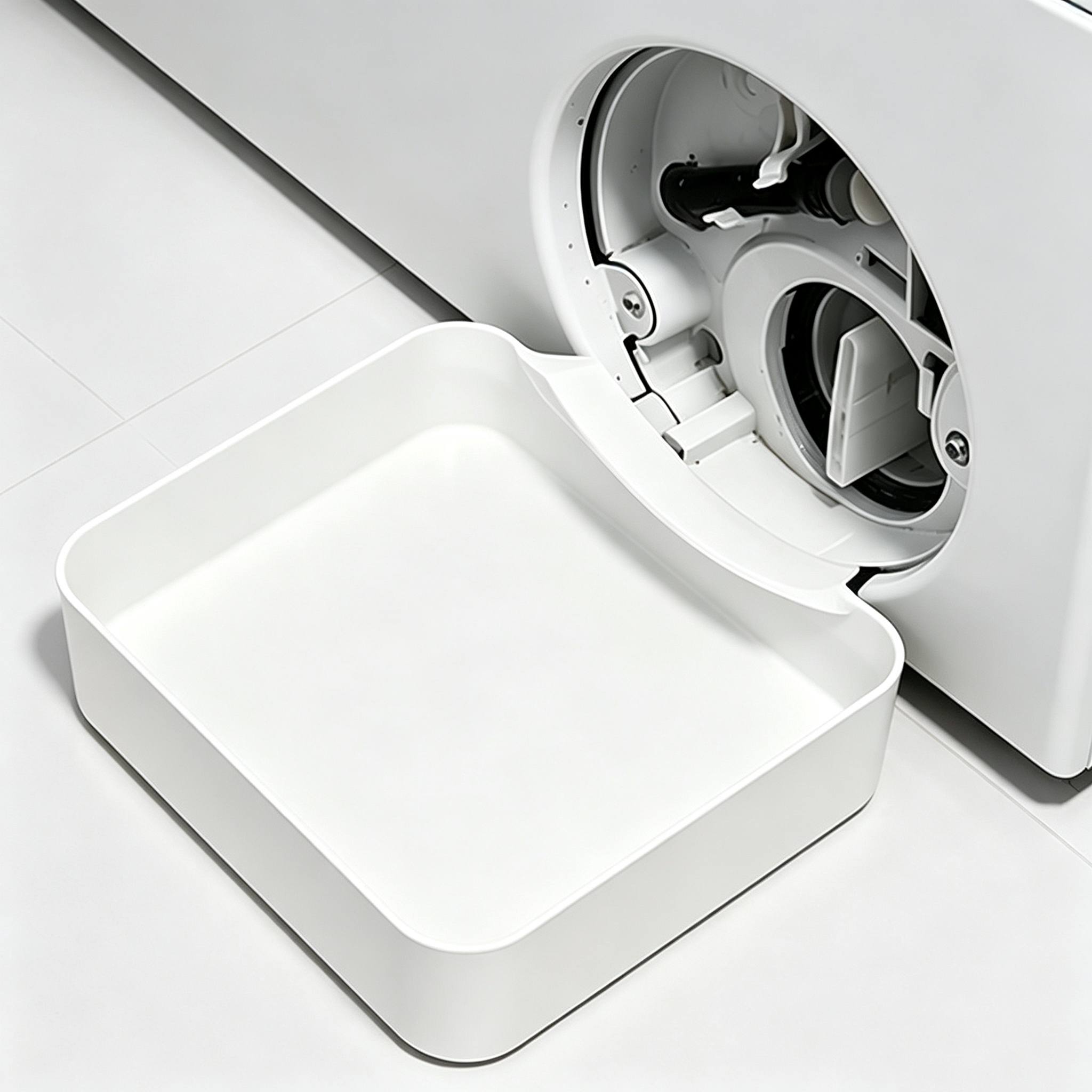 Image of 1 Washing Machine Drain Hose Drip Tray, Prevents Water Leakage And Stain Contamination, Essential For Cleaning And Maintenance, Practical And Durable